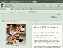 Tablet Screenshot of malk-white.deviantart.com