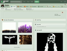 Tablet Screenshot of klshln.deviantart.com