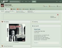 Tablet Screenshot of hotel-dusk.deviantart.com