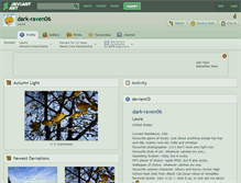 Tablet Screenshot of dark-raven06.deviantart.com