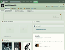 Tablet Screenshot of lalalalalalalalalala.deviantart.com