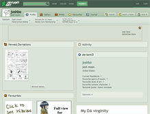 Tablet Screenshot of joshbo.deviantart.com