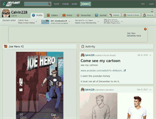 Tablet Screenshot of calvin228.deviantart.com