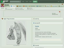 Tablet Screenshot of horsie.deviantart.com