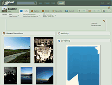 Tablet Screenshot of bluelife.deviantart.com