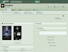 Tablet Screenshot of devonbeck.deviantart.com