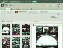Tablet Screenshot of kitfox-crimson.deviantart.com