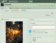 Tablet Screenshot of markusnord.deviantart.com