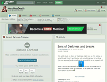 Tablet Screenshot of mercilessdeath.deviantart.com