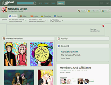 Tablet Screenshot of narusaku-lovers.deviantart.com