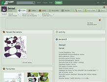 Tablet Screenshot of densel.deviantart.com