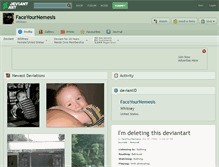 Tablet Screenshot of faceyournemesis.deviantart.com