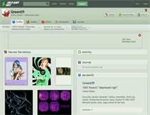 Tablet Screenshot of green09.deviantart.com