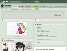 Tablet Screenshot of ladykasa.deviantart.com