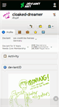 Mobile Screenshot of cloaked-dreamer.deviantart.com