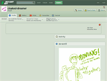 Tablet Screenshot of cloaked-dreamer.deviantart.com