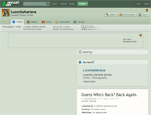 Tablet Screenshot of lucesitamariana.deviantart.com