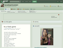 Tablet Screenshot of hawaiianprincesslani.deviantart.com