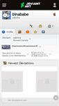 Mobile Screenshot of binababe.deviantart.com