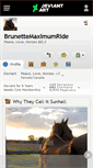 Mobile Screenshot of brunettemaximumride.deviantart.com