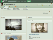 Tablet Screenshot of darquekiddquinn12.deviantart.com