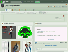 Tablet Screenshot of demonking-aka-grim.deviantart.com