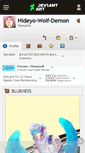 Mobile Screenshot of hideyo-wolf-demon.deviantart.com