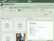 Tablet Screenshot of beautifulthinner16.deviantart.com