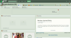 Desktop Screenshot of masterofpokemon1000.deviantart.com