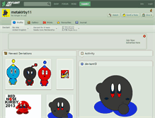 Tablet Screenshot of metakirby11.deviantart.com