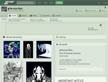 Tablet Screenshot of grievous-fans.deviantart.com