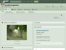 Tablet Screenshot of jennifersimagination.deviantart.com