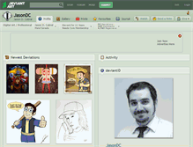 Tablet Screenshot of jasondc.deviantart.com