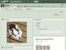 Tablet Screenshot of chazar.deviantart.com