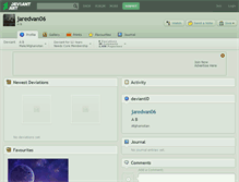 Tablet Screenshot of jaredvan06.deviantart.com