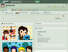 Tablet Screenshot of clydedonovan.deviantart.com