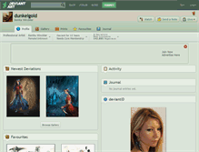 Tablet Screenshot of dunkelgold.deviantart.com