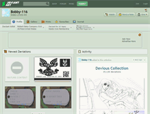 Tablet Screenshot of bobby-116.deviantart.com