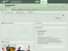 Tablet Screenshot of mradamporter.deviantart.com