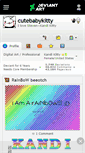 Mobile Screenshot of cutebabykitty.deviantart.com
