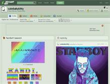 Tablet Screenshot of cutebabykitty.deviantart.com