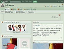 Tablet Screenshot of corilovessoda.deviantart.com