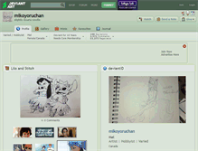 Tablet Screenshot of mikoyoruchan.deviantart.com
