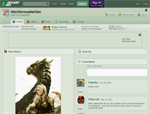 Tablet Screenshot of mischievousmartian.deviantart.com