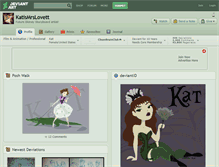 Tablet Screenshot of katismrslovett.deviantart.com