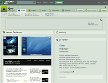 Tablet Screenshot of kjaer.deviantart.com