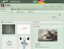 Tablet Screenshot of heroben.deviantart.com