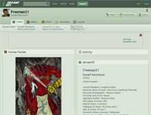 Tablet Screenshot of freeman21.deviantart.com