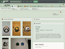 Tablet Screenshot of pr1mus.deviantart.com