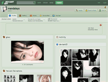 Tablet Screenshot of mandalays.deviantart.com